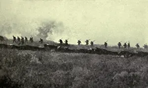 British Military: World War 1. Somme Offensive. British infantry of