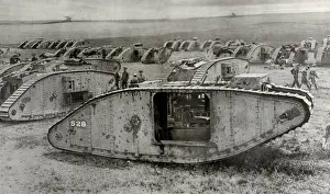 Camped: World War 1 Tanks. Tankdrome was a muster zone