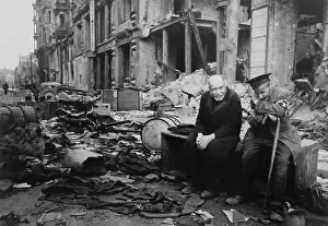 Khaldei: World War 2, Battle of Berlin, May 1945. Two elderly