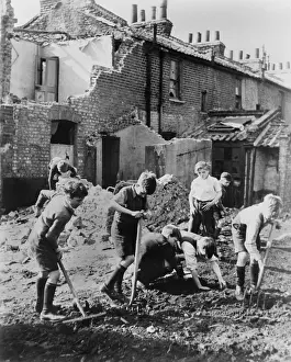 Pitchforks: World War 2, Battle of Britain. Young boys with