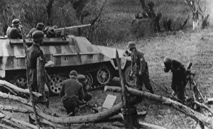 Translates: World War 2 combat in Yugoslavia, ca. 1944. German
