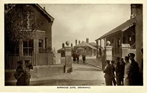Plymouth: World War Two Barracks Gate, Crownhill, Plymouth, England