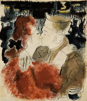 John Noott Galleries: World War Two couple kissing