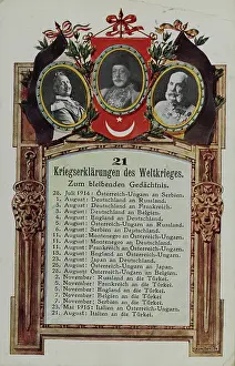 Mehmed: World War I: 21 declaration of war