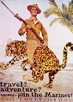 Flagg: World War I American recruiting poster by ?