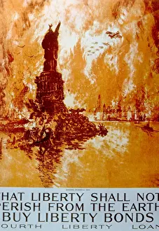 Pennell: World War I American war bonds poster by ?