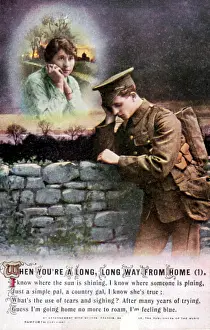 Sentimental: World War I: British soldier dreaming of his country