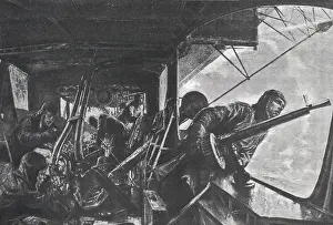 Lanz: World War I, German airship under attack