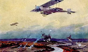Schulze: World War I, German biplane on reconnaissance ?