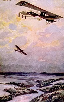 Schulze: World War I, German biplane on reconnaissance ?