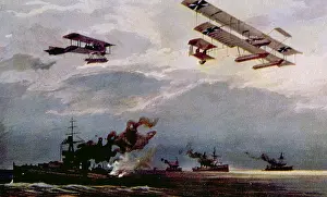 Warplanes: World War I, German warplanes above the ?