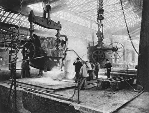 Essen: World War I: Interior view, Krupp works, Essen