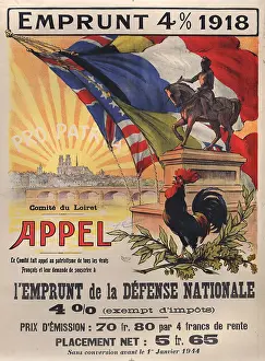 Emprunt: World War I, poster features a statue of ?