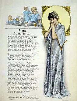 Venereal: World War I poster showing a contemplative ?