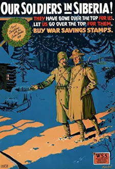 Siberia: World War I propaganda poster of American and