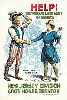 Gardener: World War I propaganda poster for the Woman's