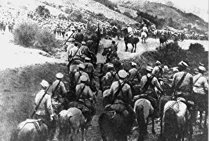Namely: World War I - Russian cavalry
