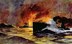 Torpedoing: World War I, torpedoing of the British battleship ?