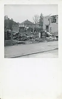 1939 1945: World War II - bomb damage Brampton Road area