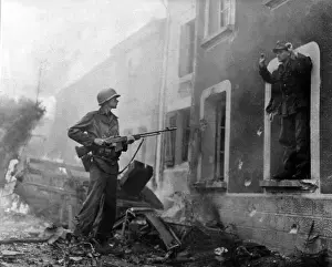 Capitulates: World War II - Capture of a German soldier