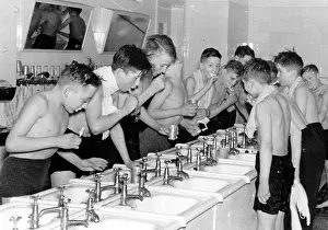 Washbasin: World War II - Children's Evacuation Program