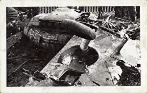 Messerschmidt: World War II - crashed Messerschmidt in Welling