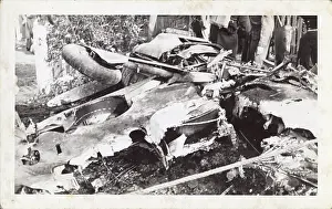 Messerschmidt: World War II - crashed Messerschmidt in Welling