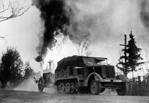 Mittlerer: World War II, Eastern Front: advancing German troops, the