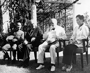 Generalissimo: World War II. From left: Chinese Generalissimo ?