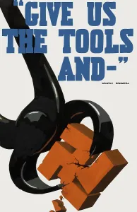 Apart: World War II poster featuring a pair of pincers