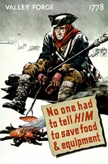 Campfire: World War II poster of a Revolutionary War