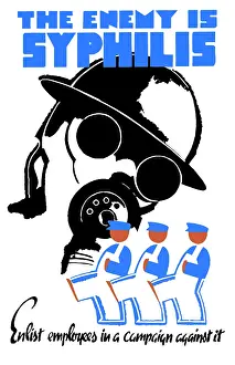 Prevention: World War II poster of a soldier wearing a