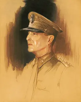 Macarthur: World War II print of General Douglas MacArthur