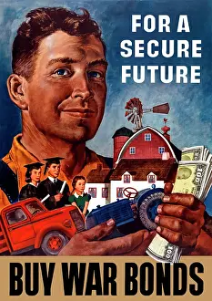 Graduate: World War II propaganda poster of a farmer