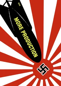 Midair: World War II propaganda poster featuring a