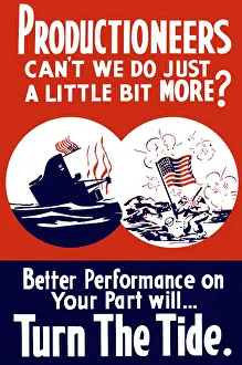 Responsibility: World War II propaganda poster of a ship sinking
