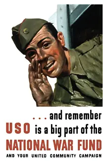 Reminder: World War II propaganda poster of a soldier