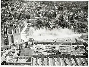 Collapsing: World War II ruins in the centre of Berlin