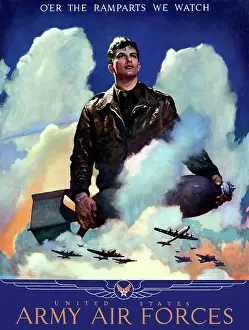 Optimism: World War Two poster of an American Air Force