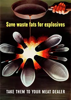 Advice: World War Two poster of grease from a cooking