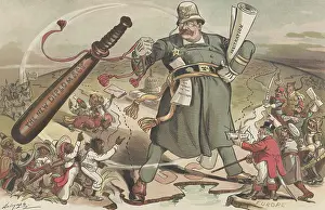 Peacemaker: THE WORLDS CONSTABLE, PUCK Magazine cartoon of Jan