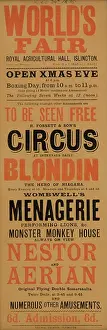 Playbill: World's Fair - Islington, 1895