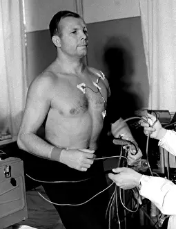 Examination: World's first astronaut Yuri Gagarin, 1966