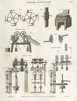 Farey: Worsted manufacture- breaking, spinning and roving frame