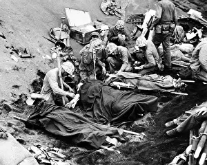 Transfusion: Wounded American troops at the Battle of ?
