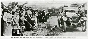 Barks: Wounded Australian troops are paraded through the streets