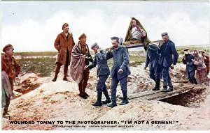 Khaki: Wounded British soldier, WW1