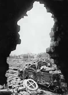 Bandaged: Wounded British soldiers, Western Front, WW1