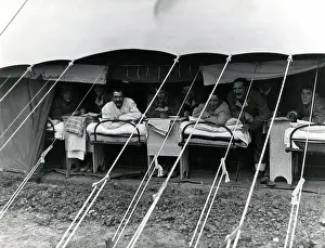 Marquee: Wounded British troops, Salonika, WW1