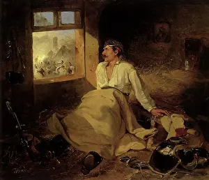 Loft: Wounded Cuirassier in a Hay Loft